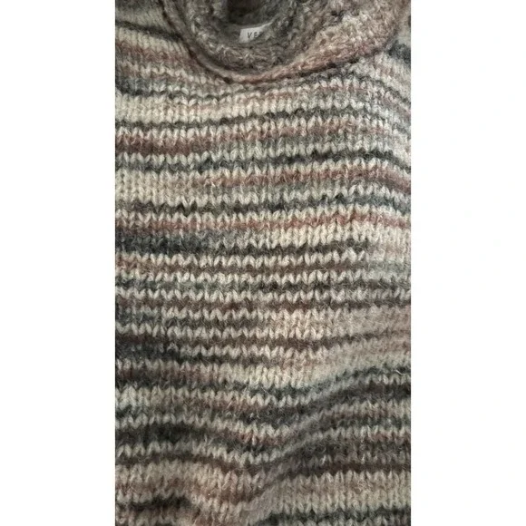 VERONICA BEARD Sweater Women sz Lg ALSTON Soft Mock Neck Pullover NWOT Tan Brown - Picture 3 of 5